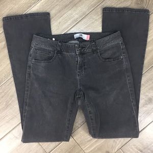 Cabi black/gray 5 pocket slim bootcut size 4